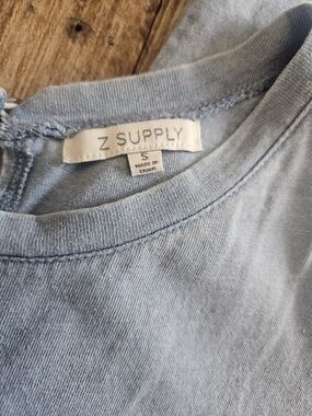 Z Supply Pale Blue Crewneck Tee